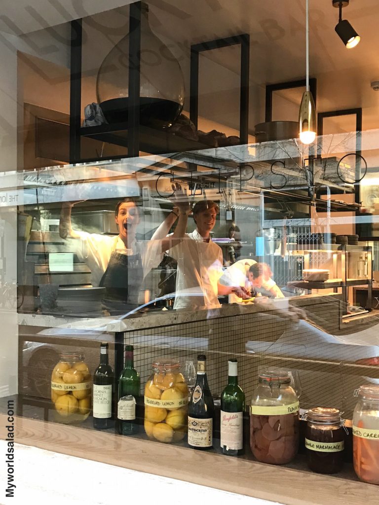 London das Restaurant Clipstone in Fitzrovia My world salad